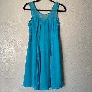 Express| Illusion Skater Dress